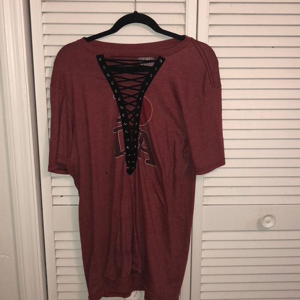 Lf oversized cross up T-shirt